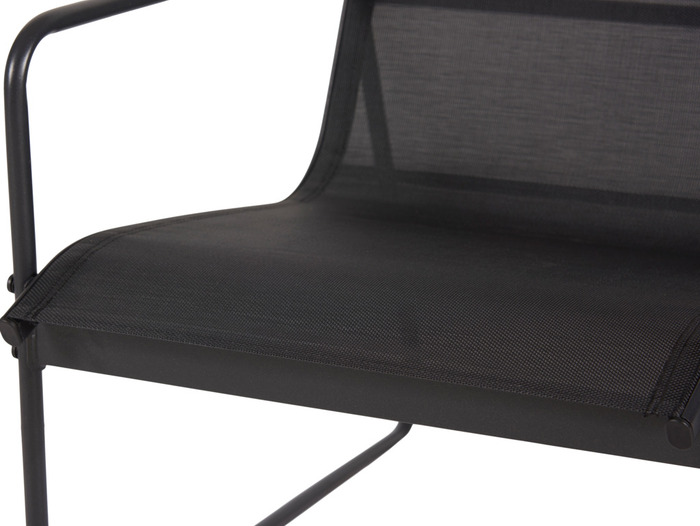 Sofasæt stål sort 4 dele - Envy